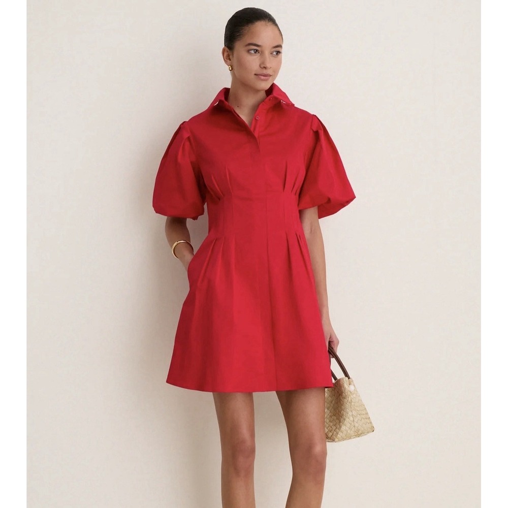 Tuckernuck Red Mini Delaney Dress Small S